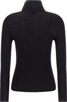 Black Virgin Wool Cardigan 2