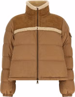 Beige Polyester Full-Length Jacket 1