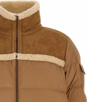 Beige Polyester Full-Length Jacket 3