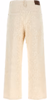 Beige Cotton Casual Pants 2