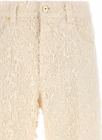 Beige Cotton Casual Pants 3
