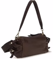 Brown Napa Leather / Calf Bos Taurus Shoulder Bag 3