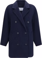 Blue Wool Oves Aries Full-Length Jacket 1