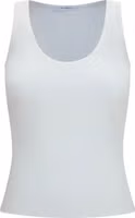 White Viscose Tank Tops 1