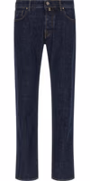 Blue Cotton Slim Fit Jeans 1