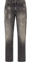 Gray Cotton Skinny Jeans 1