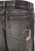 Gray Cotton Skinny Jeans 4