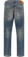 Blue Cotton Tapered Jeans 2