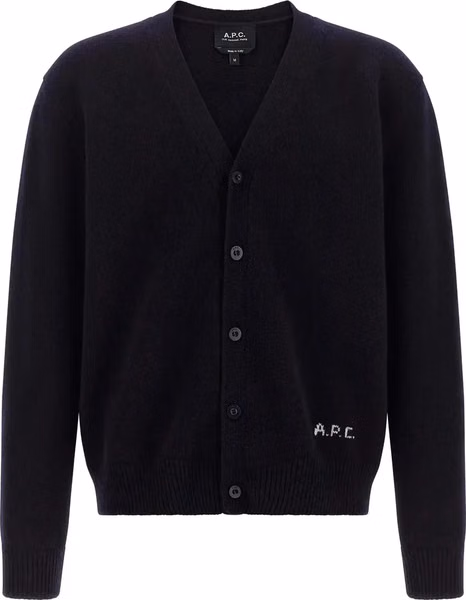 Blue Wool Cardigan