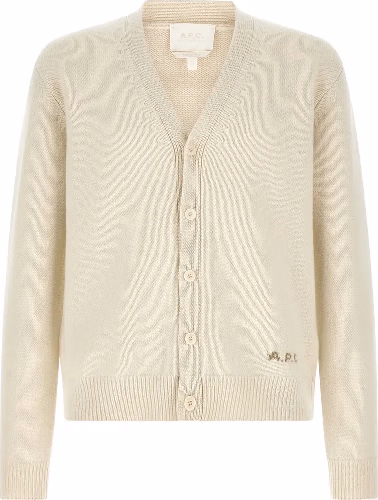 White Wool Cardigan