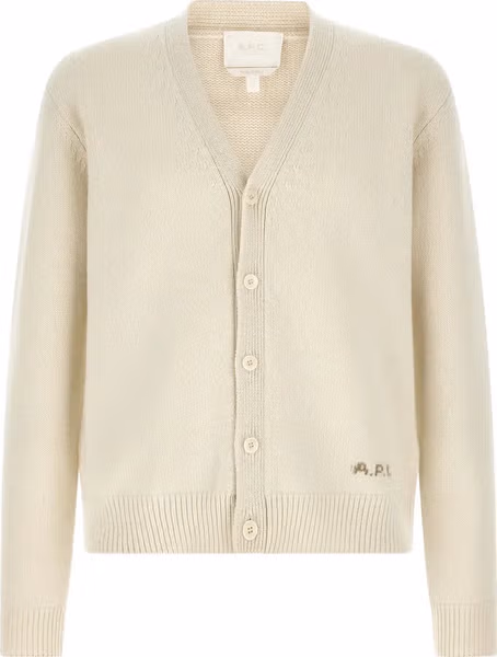White Wool Cardigan