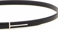 Black Goatskin Thin Belt 3