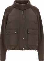 Brown Cotton Full-Length Jacket 1