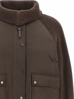 Brown Cotton Full-Length Jacket 3