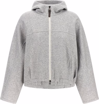 Gray Cotton Hoodie
