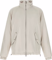 White Polyester Shell Jacket 1