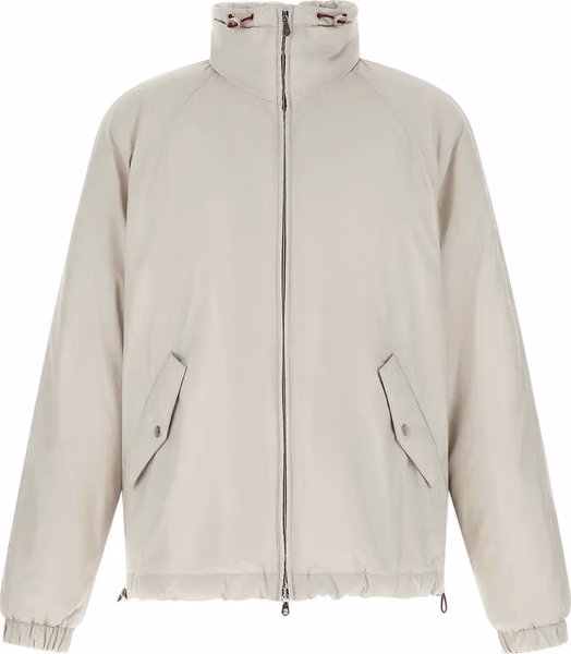 White Polyester Shell Jacket
