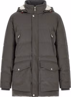 Gray Polyamide Parka 1