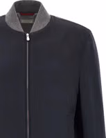 Blue Cashmere Bomber 3