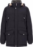 Blue Polyamide Parka 1