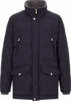 Blue Polyamide Parka 2