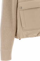 Beige Cotton Full-Length Jacket 4