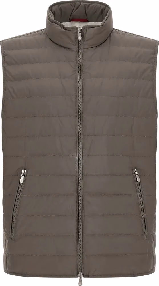 Bicolor Polyester Sleeveless Jacket