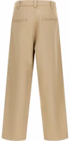 Beige Cotton Casual Pants 2