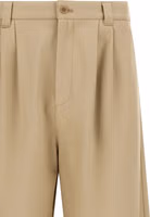 Beige Cotton Casual Pants 3