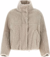 Beige Lamb Leather Full-Length Jacket 1