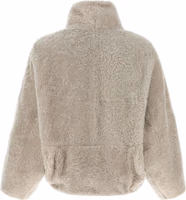 Beige Lamb Leather Full-Length Jacket 2