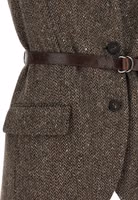 Brown Virgin Wool Sleeveless Jacket 4