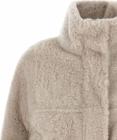 Beige Lamb Leather Full-Length Jacket 3
