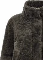 Gray Lamb Leather Full-Length Jacket 3