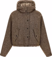 Brown Virgin Wool Full-Length Jacket 1