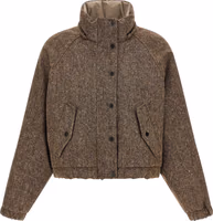 Brown Virgin Wool Full-Length Jacket 2