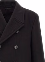 Black Virgin Wool Coat 3