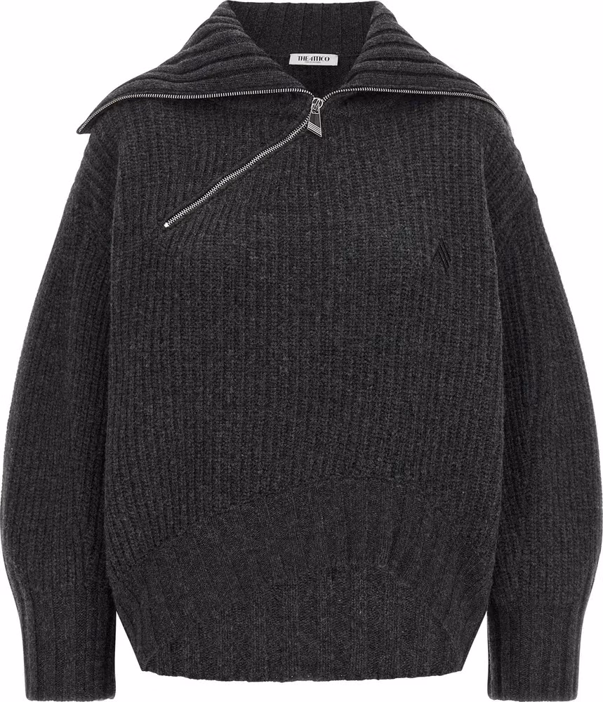 Gray Virgin Wool Cardigan