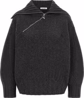 Gray Virgin Wool Cardigan 1