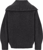 Gray Virgin Wool Cardigan 2