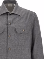 Gray Virgin Wool Blouse 3
