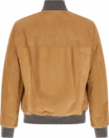 Beige Lamb Leather Leather Jacket 2