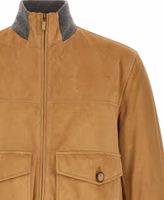 Beige Lamb Leather Leather Jacket 3