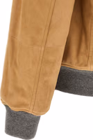 Beige Lamb Leather Leather Jacket 4