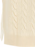 White Wool Sleeveless Jacket 4