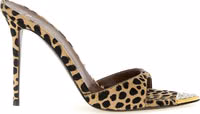 Multicolor Calfskin Stiletto Heel Sandals 1