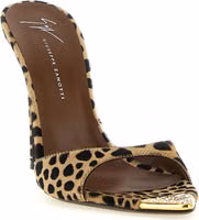 Multicolor Calfskin Stiletto Heel Sandals 2
