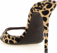 Multicolor Calfskin Stiletto Heel Sandals 3