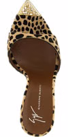 Multicolor Calfskin Stiletto Heel Sandals 4