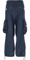 Blue Cotton Cargo Pants 2